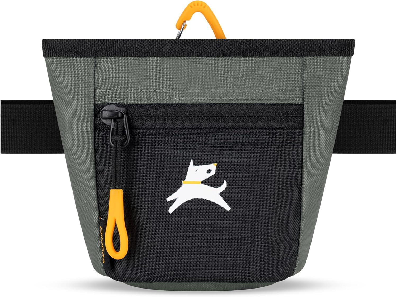 Goodie Treat Bag, Dog Treat Pouch, Waist Belt Clip for Hands-Free Training, Magnetic Closure, Dog Training and Behavior Aids, Three Ways to Wear (Raven S'25)