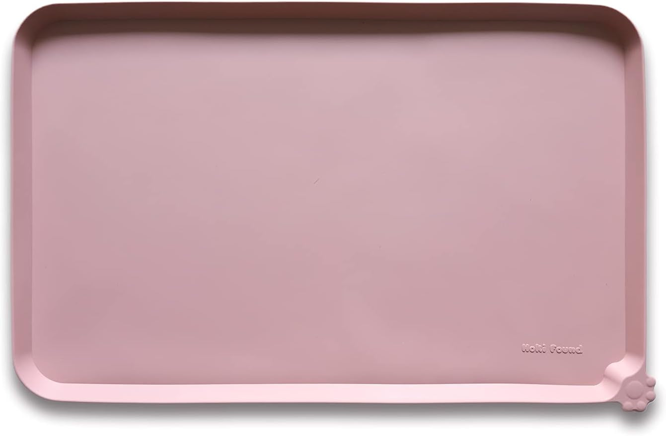 -Waterproof Pet Feeding Mats with High Lips - Multiple Size and Colors for Dogs, Cats & Others-G