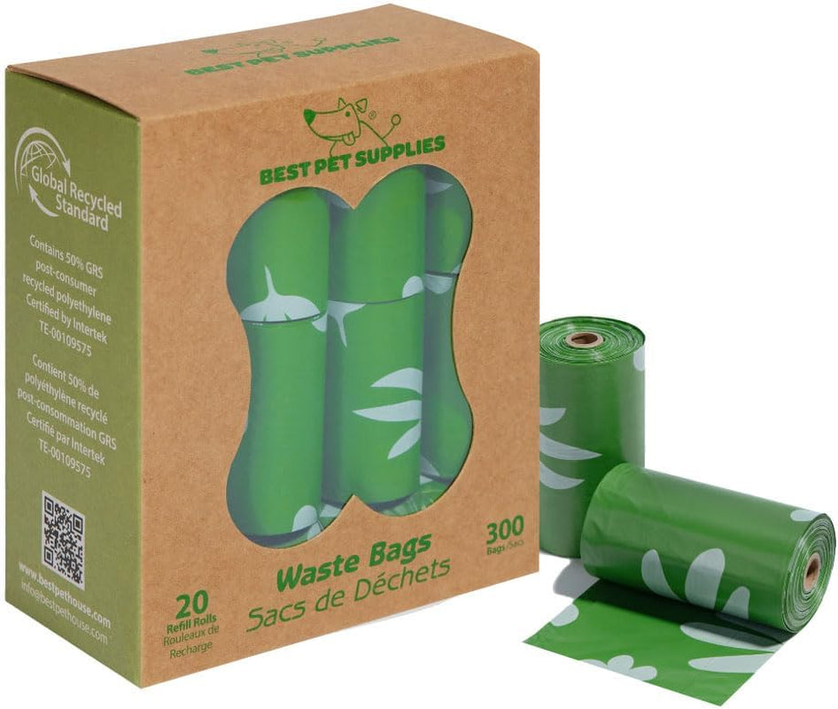 Dog Poop Bags (360 Bags) for Waste Refuse Cleanup, Doggy Roll Replacements for Outdoor Puppy Walking and Travel, Leak Proof and Tear Resistant, Thick Plastic - Turquoise