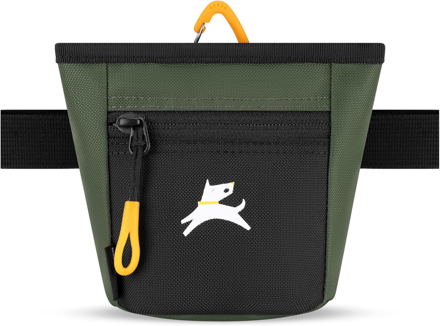 Goodie Treat Bag, Dog Treat Pouch, Waist Belt Clip for Hands-Free Training, Magnetic Closure, Dog Training and Behavior Aids, Three Ways to Wear (Raven S'25)
