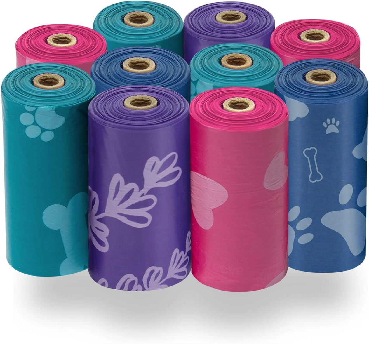 Dog Poop Bags (360 Bags) for Waste Refuse Cleanup, Doggy Roll Replacements for Outdoor Puppy Walking and Travel, Leak Proof and Tear Resistant, Thick Plastic - Turquoise