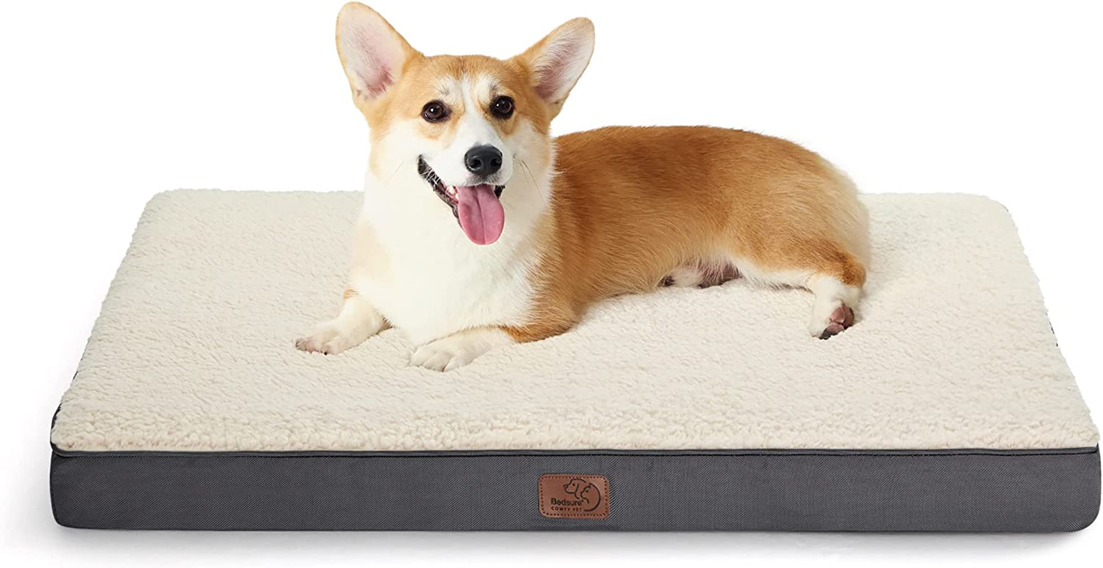 XL Dog Bed Large Sized Dog -Orthopedic Waterproof Extra Large Pet Beds with Removable Washable Cover, Egg Crate Foam Mat, Suitable for Pet up to 100 Lbs