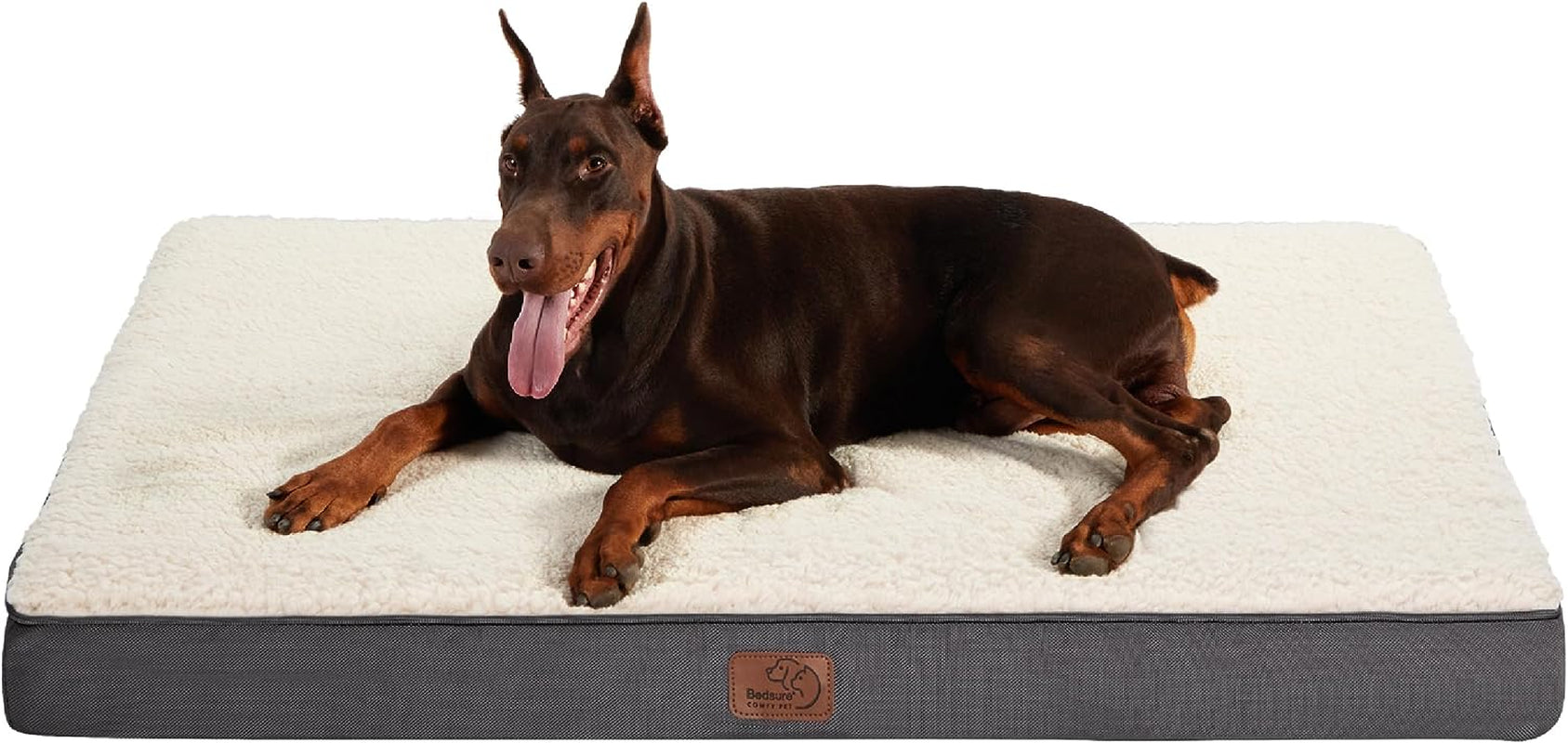 XL Dog Bed Large Sized Dog -Orthopedic Waterproof Extra Large Pet Beds with Removable Washable Cover, Egg Crate Foam Mat, Suitable for Pet up to 100 Lbs