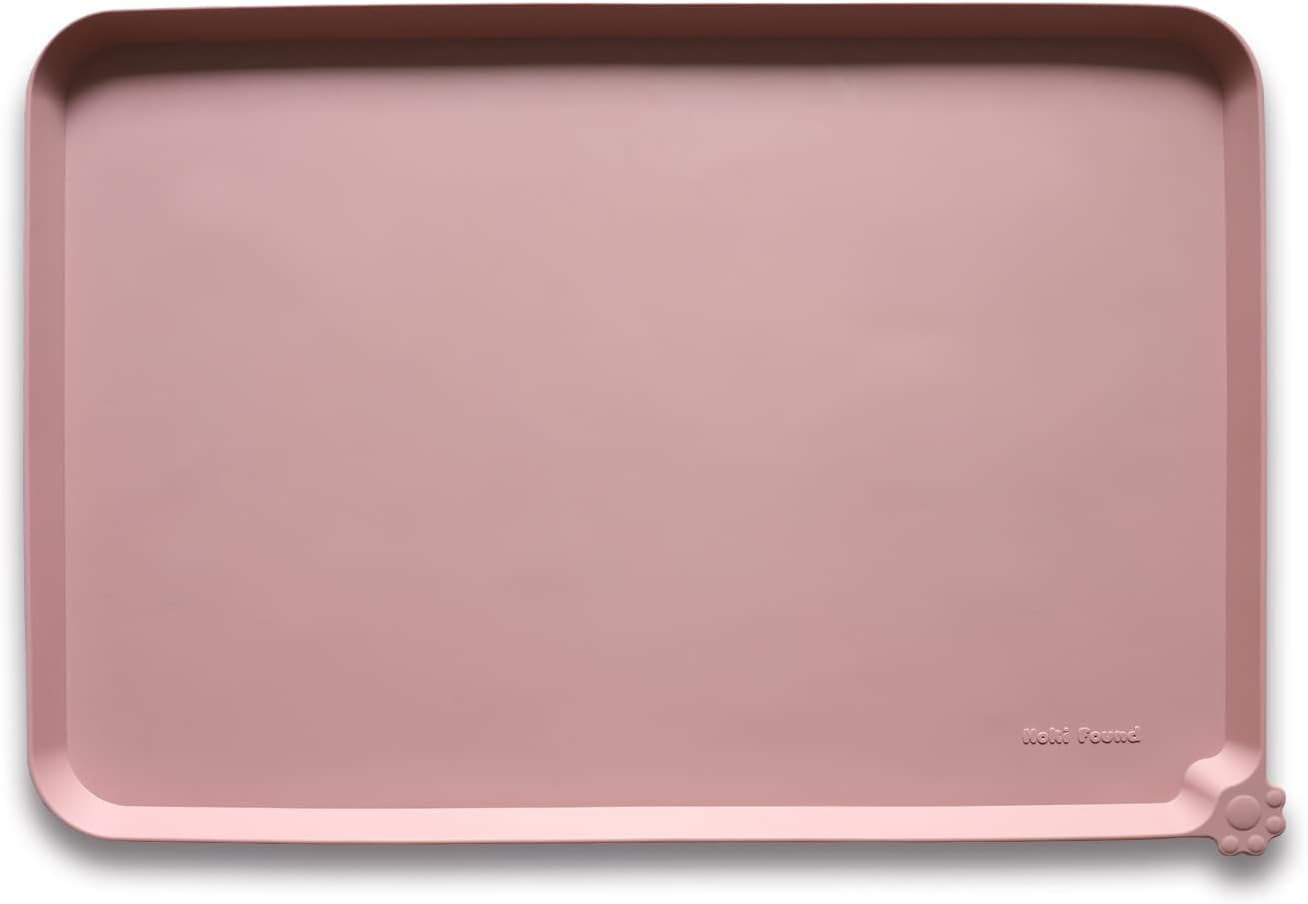 -Waterproof Pet Feeding Mats with High Lips - Multiple Size and Colors for Dogs, Cats & Others-G