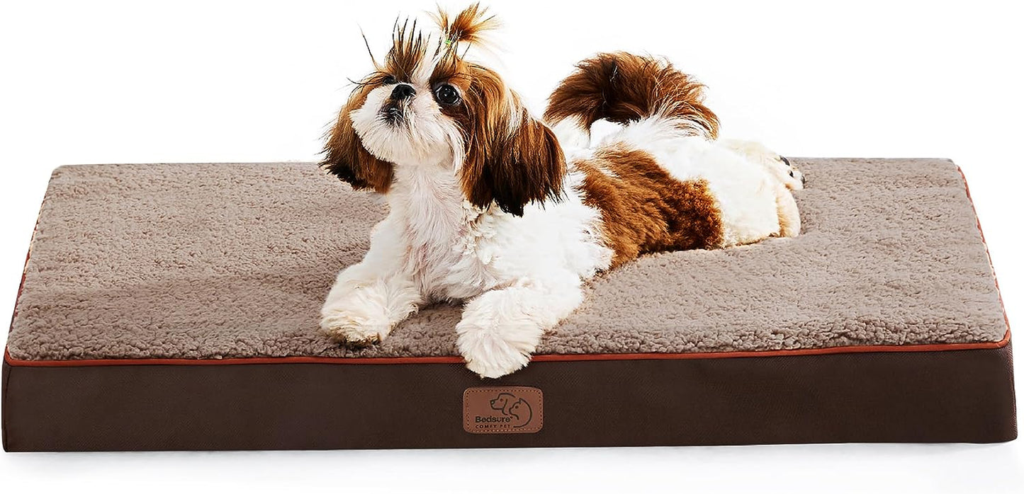 XL Dog Bed Large Sized Dog -Orthopedic Waterproof Extra Large Pet Beds with Removable Washable Cover, Egg Crate Foam Mat, Suitable for Pet up to 100 Lbs