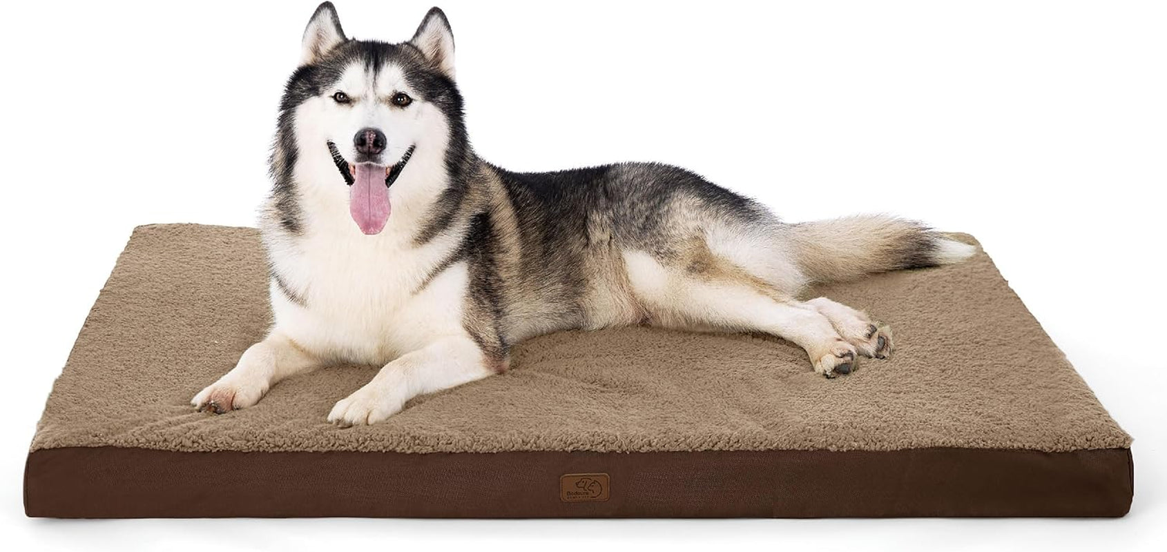 XL Dog Bed Large Sized Dog -Orthopedic Waterproof Extra Large Pet Beds with Removable Washable Cover, Egg Crate Foam Mat, Suitable for Pet up to 100 Lbs
