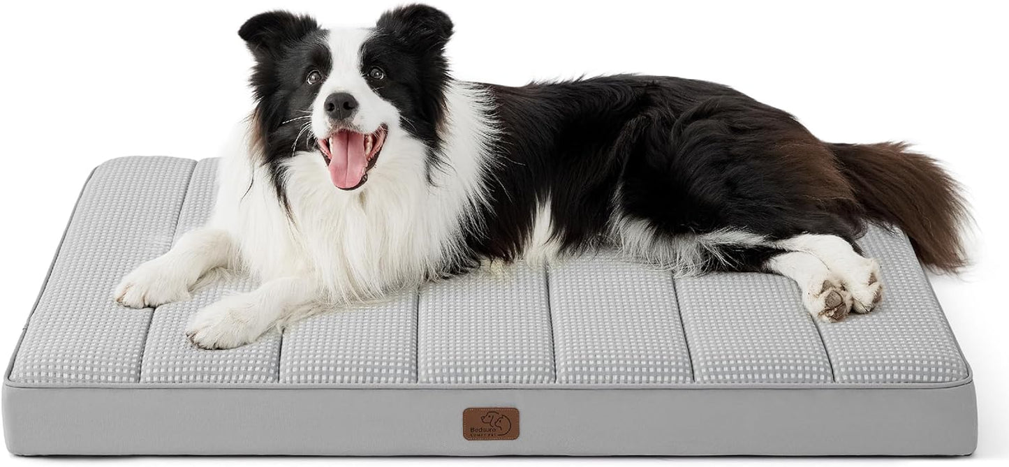 XL Dog Bed Large Sized Dog -Orthopedic Waterproof Extra Large Pet Beds with Removable Washable Cover, Egg Crate Foam Mat, Suitable for Pet up to 100 Lbs