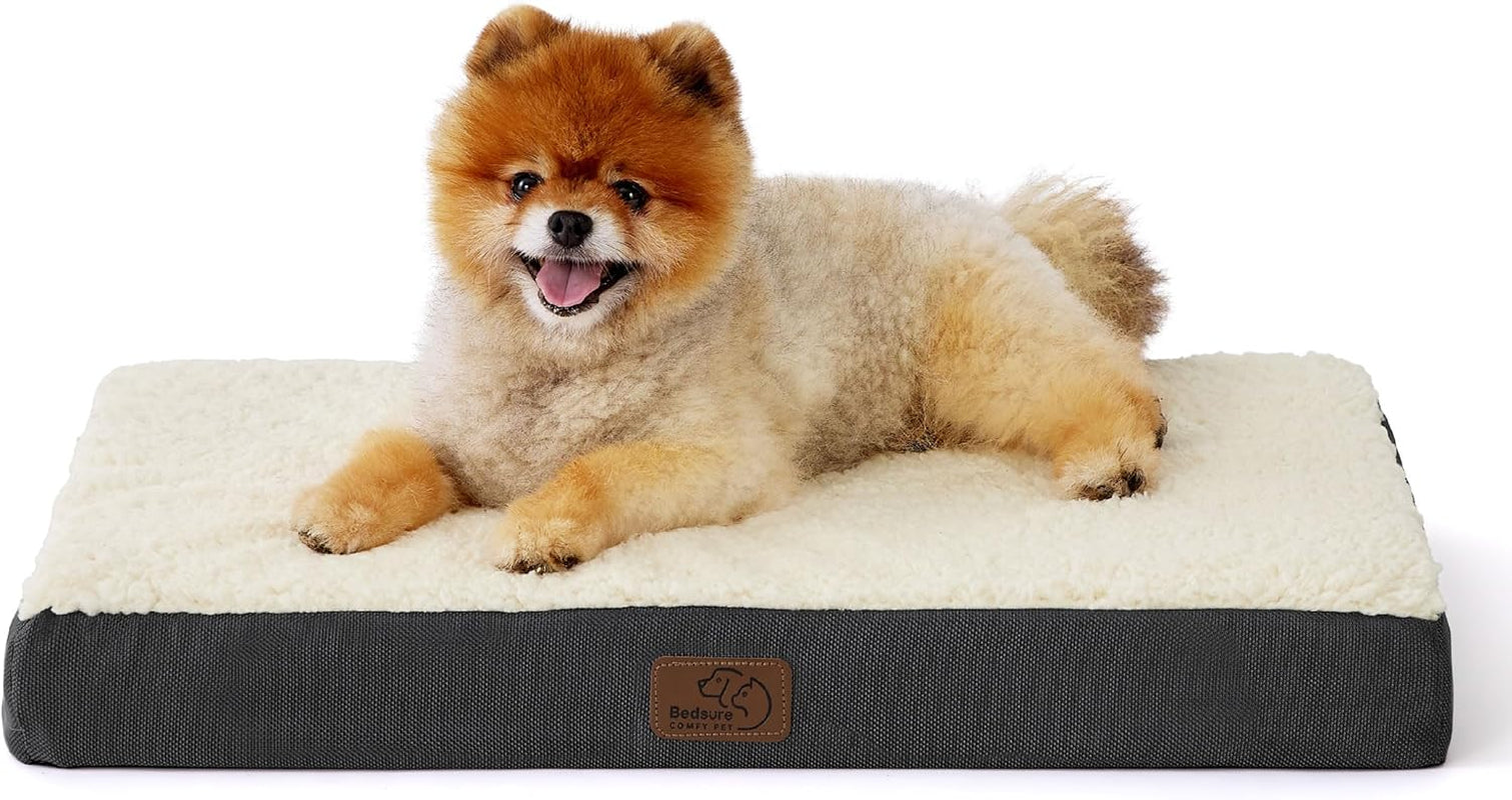 XL Dog Bed Large Sized Dog -Orthopedic Waterproof Extra Large Pet Beds with Removable Washable Cover, Egg Crate Foam Mat, Suitable for Pet up to 100 Lbs