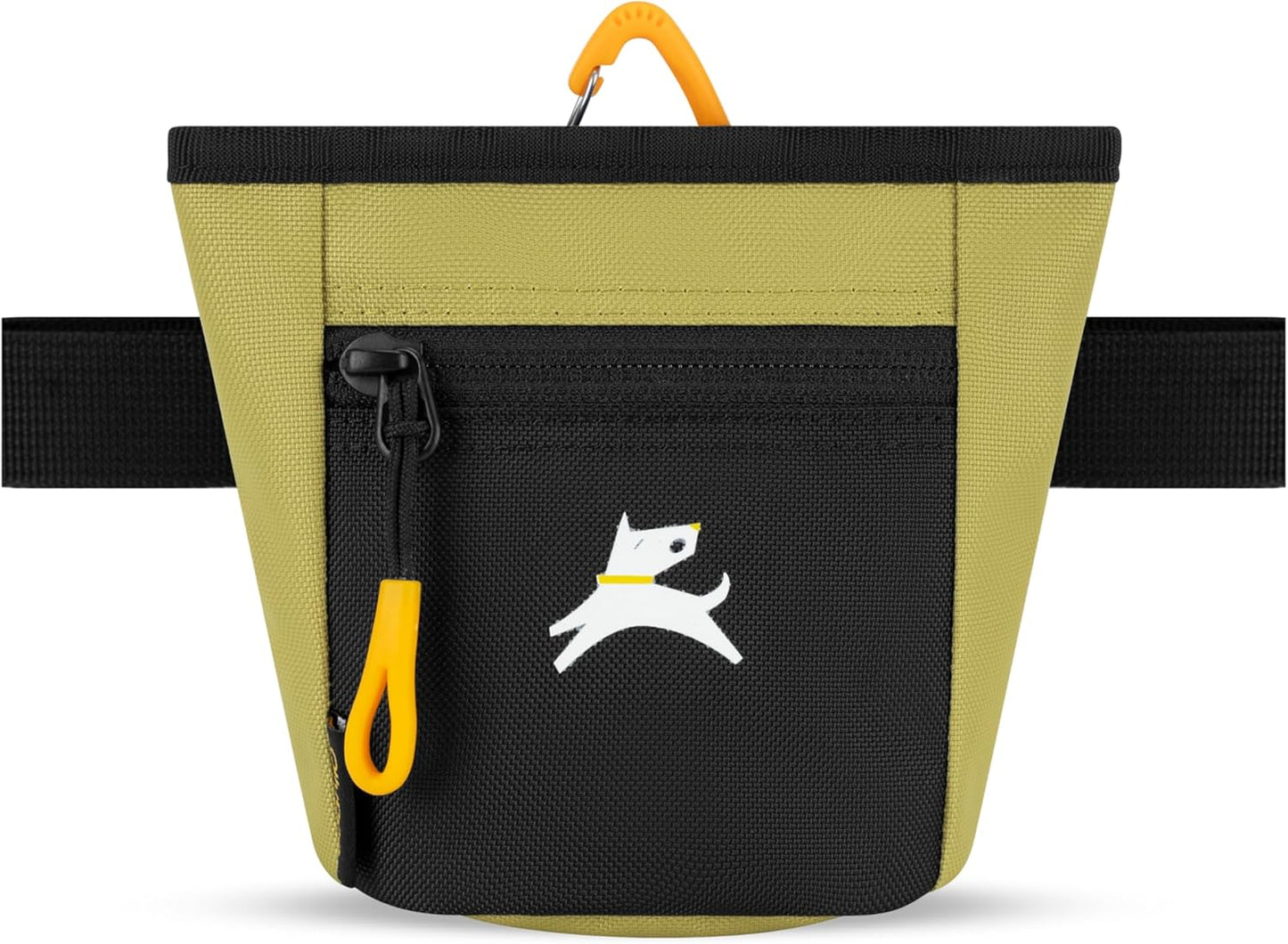 Goodie Treat Bag, Dog Treat Pouch, Waist Belt Clip for Hands-Free Training, Magnetic Closure, Dog Training and Behavior Aids, Three Ways to Wear (Raven S'25)