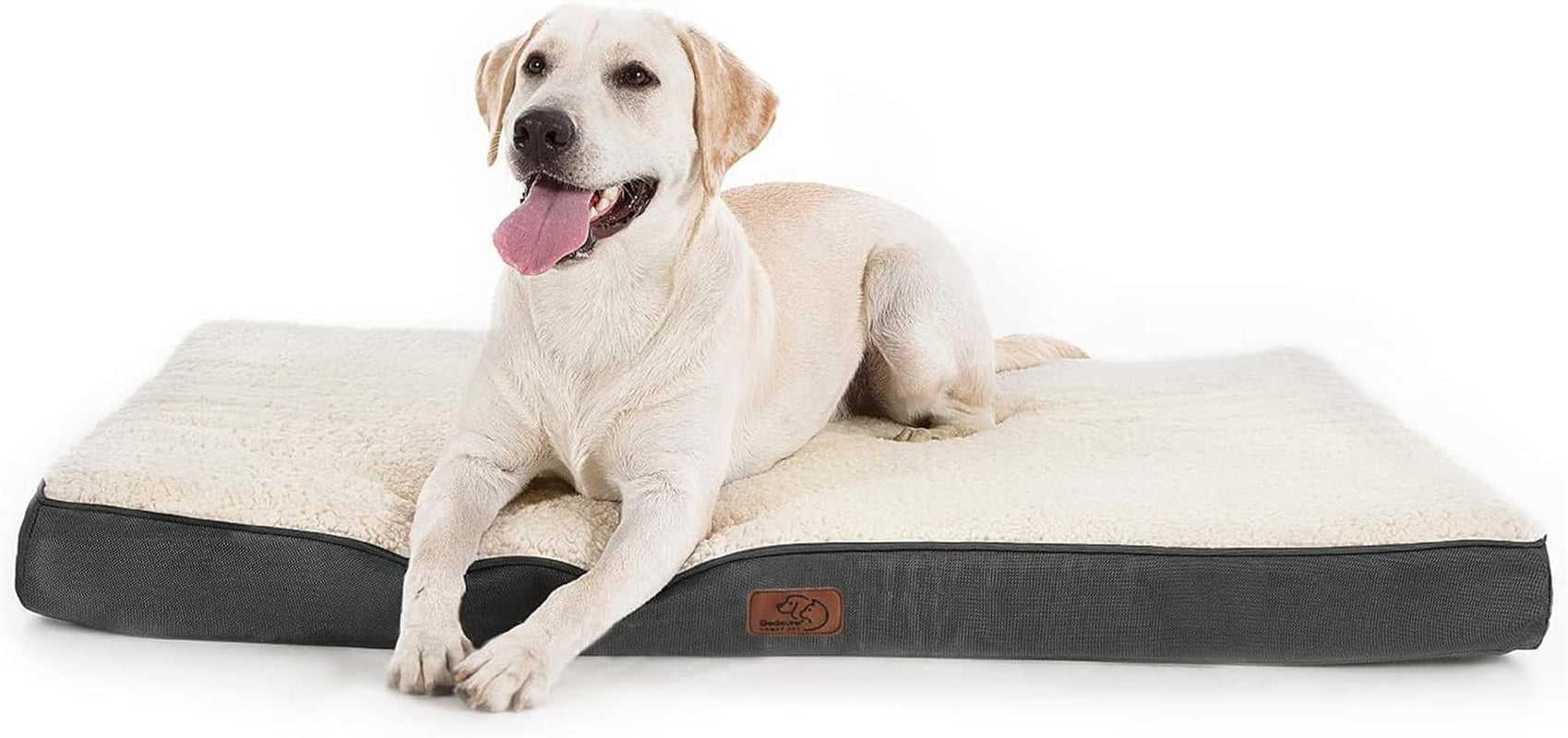 XL Dog Bed Large Sized Dog -Orthopedic Waterproof Extra Large Pet Beds with Removable Washable Cover, Egg Crate Foam Mat, Suitable for Pet up to 100 Lbs