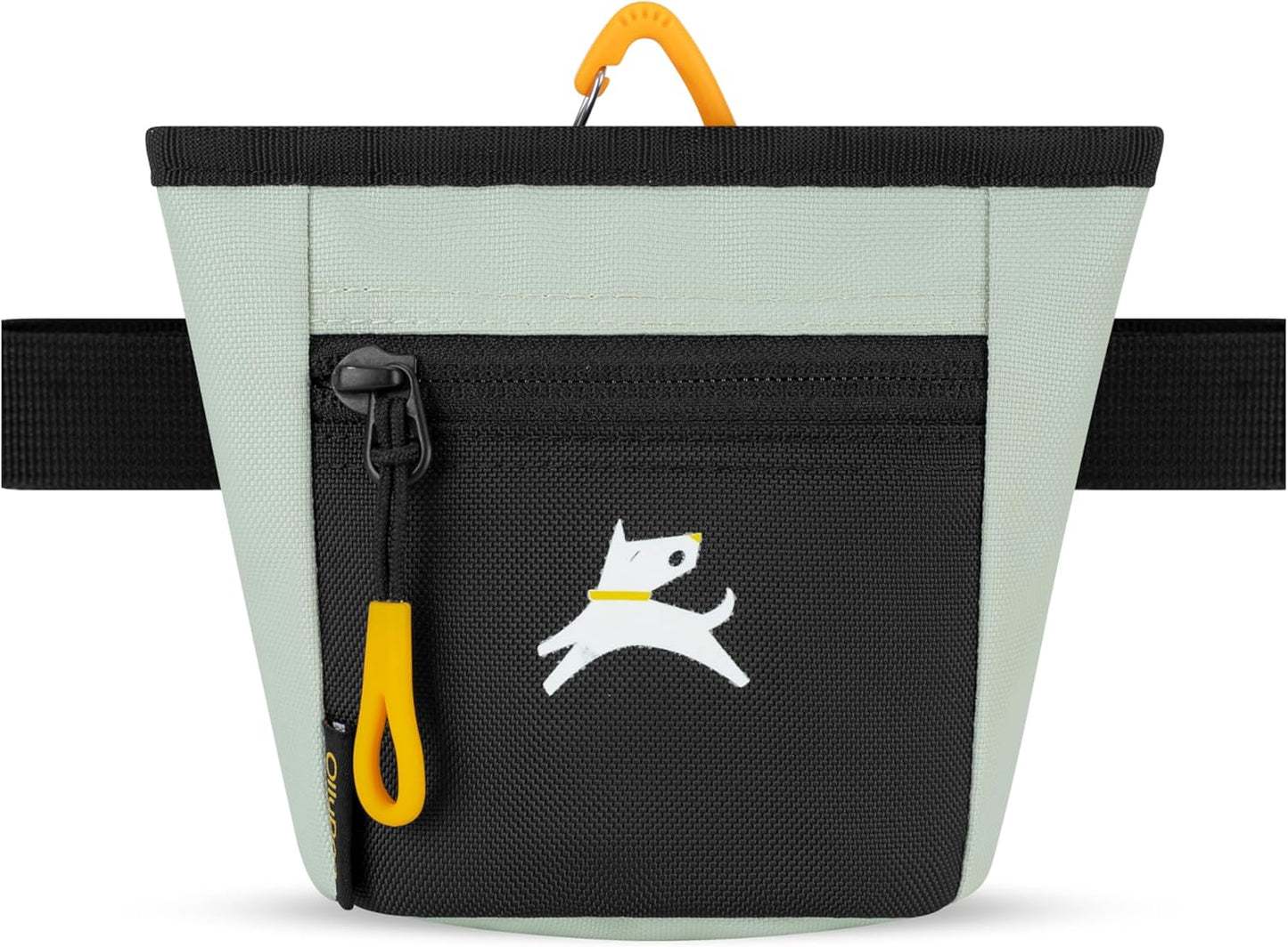 Goodie Treat Bag, Dog Treat Pouch, Waist Belt Clip for Hands-Free Training, Magnetic Closure, Dog Training and Behavior Aids, Three Ways to Wear (Raven S'25)