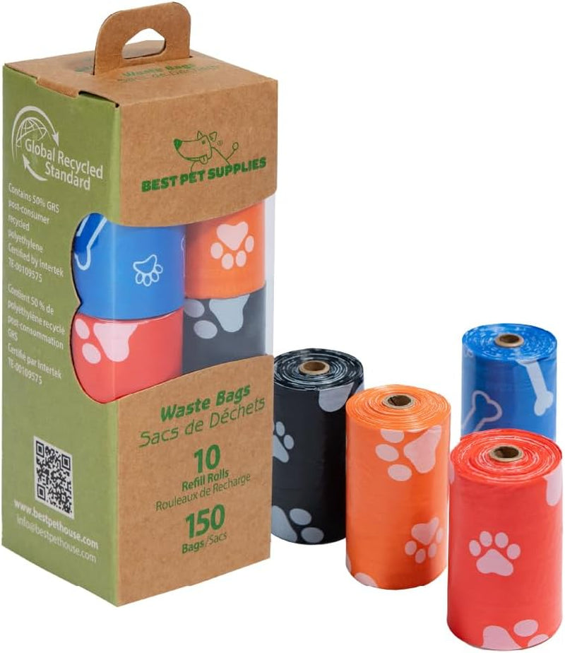 Dog Poop Bags (360 Bags) for Waste Refuse Cleanup, Doggy Roll Replacements for Outdoor Puppy Walking and Travel, Leak Proof and Tear Resistant, Thick Plastic - Turquoise