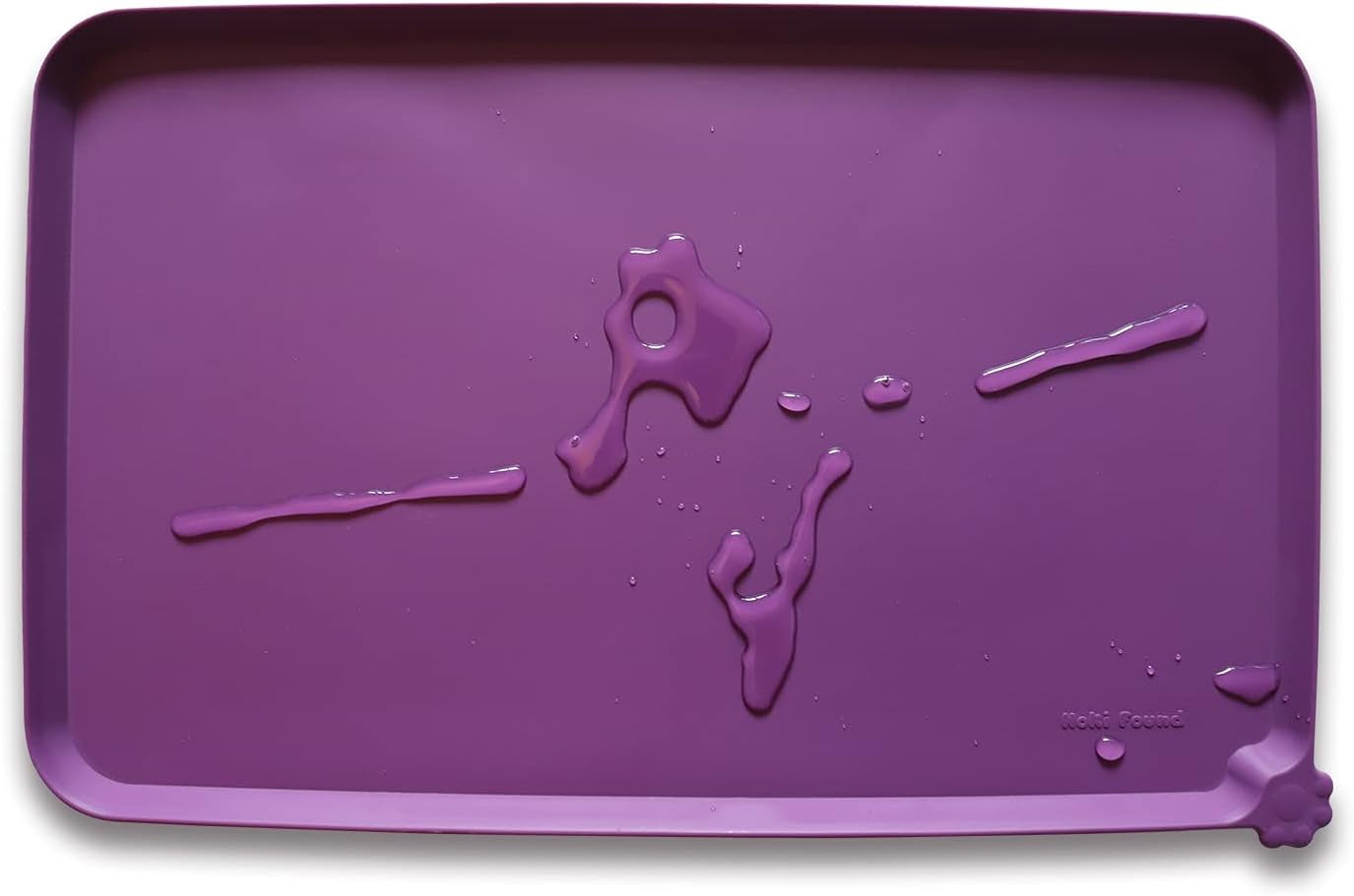 -Waterproof Pet Feeding Mats with High Lips - Multiple Size and Colors for Dogs, Cats & Others-G