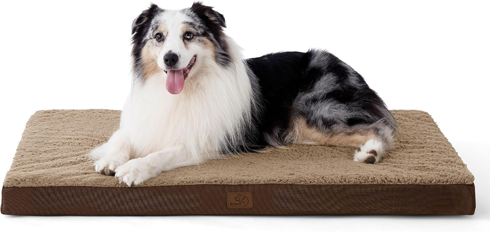 XL Dog Bed Large Sized Dog -Orthopedic Waterproof Extra Large Pet Beds with Removable Washable Cover, Egg Crate Foam Mat, Suitable for Pet up to 100 Lbs