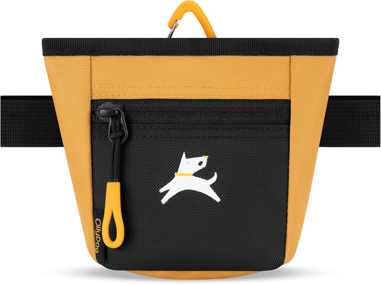 Goodie Treat Bag, Dog Treat Pouch, Waist Belt Clip for Hands-Free Training, Magnetic Closure, Dog Training and Behavior Aids, Three Ways to Wear (Raven S'25)