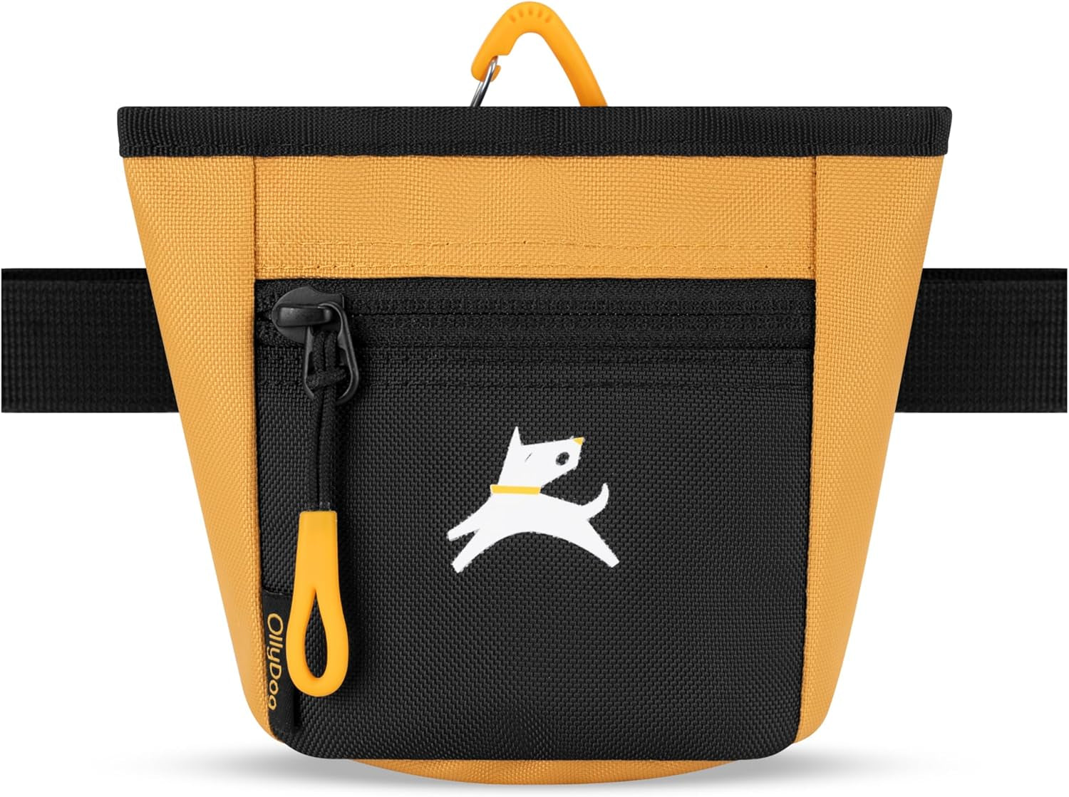 Goodie Treat Bag, Dog Treat Pouch, Waist Belt Clip for Hands-Free Training, Magnetic Closure, Dog Training and Behavior Aids, Three Ways to Wear (Raven S'25)