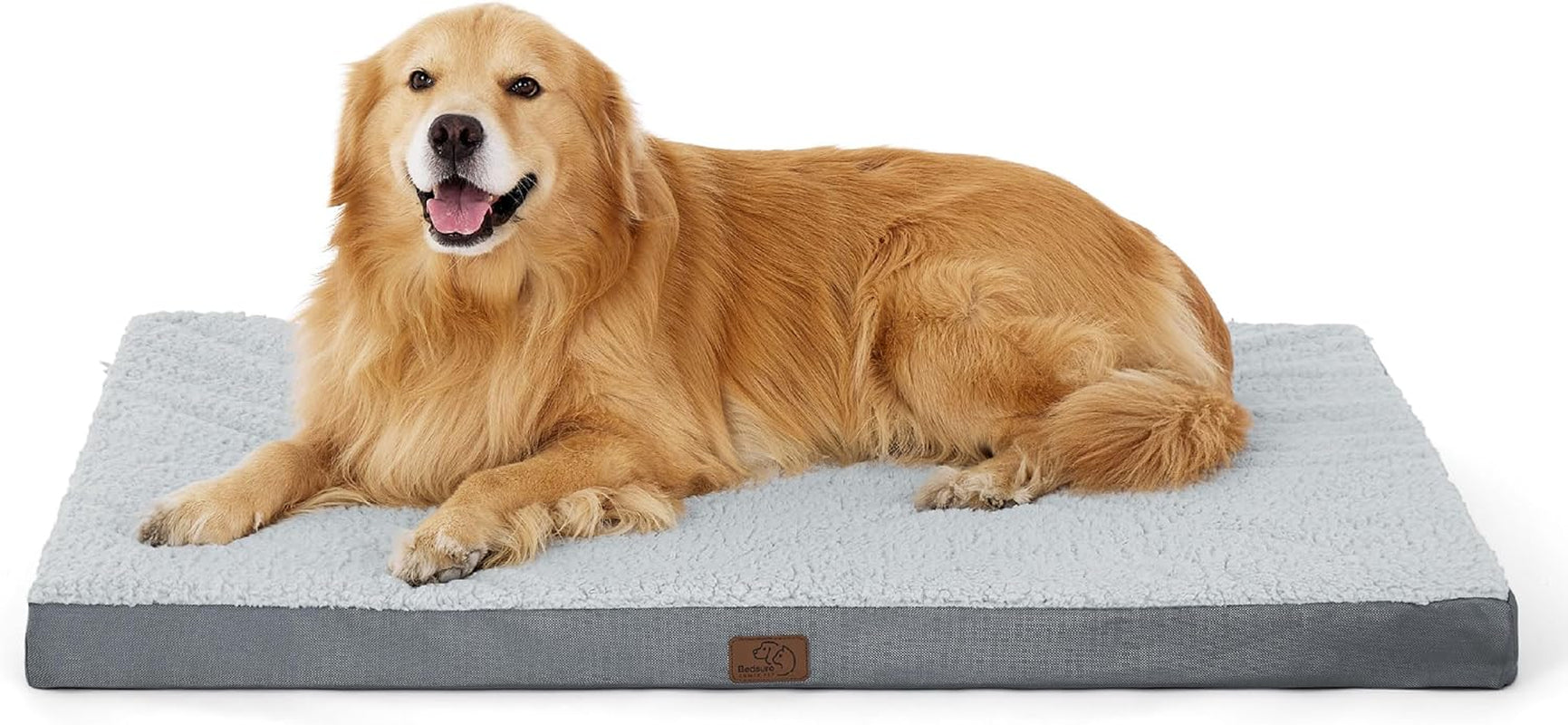 XL Dog Bed Large Sized Dog -Orthopedic Waterproof Extra Large Pet Beds with Removable Washable Cover, Egg Crate Foam Mat, Suitable for Pet up to 100 Lbs