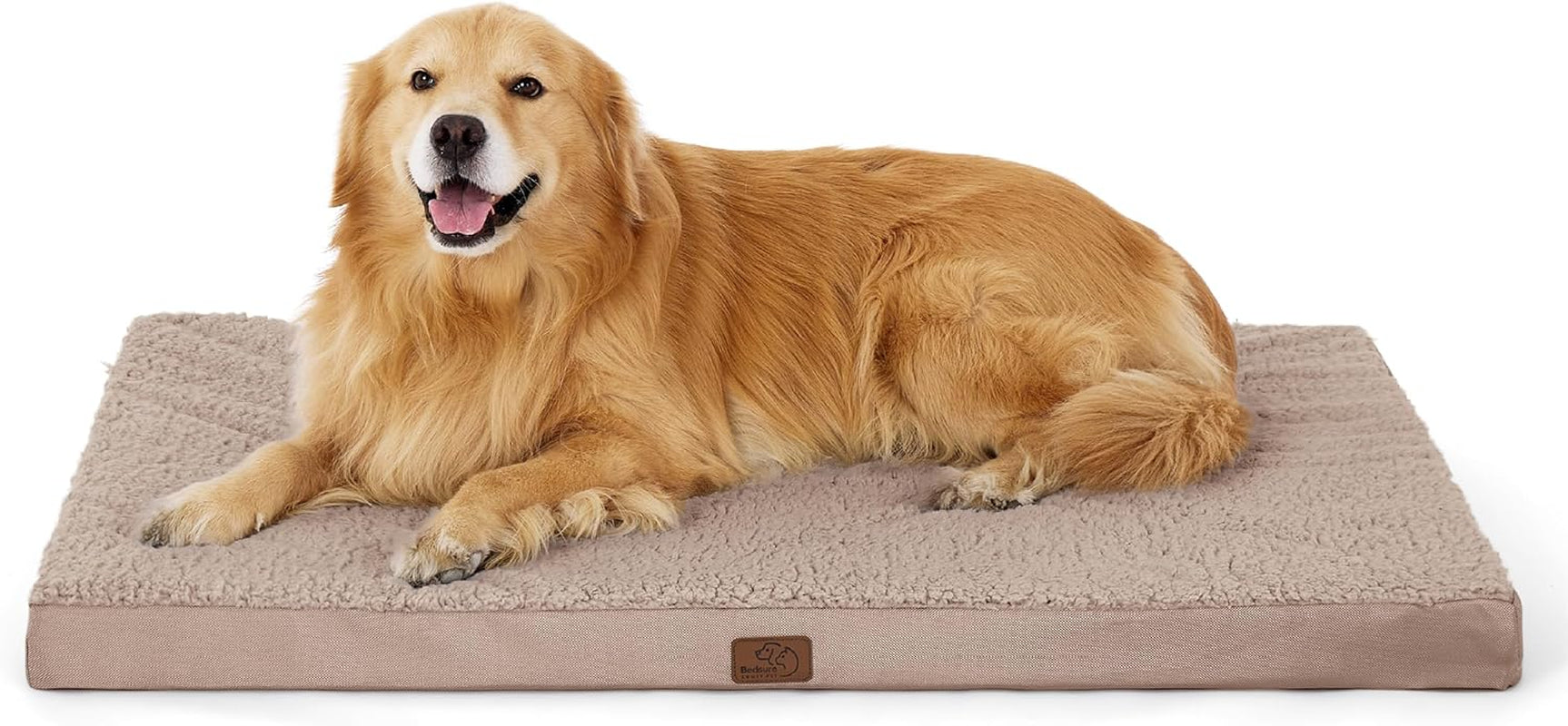 XL Dog Bed Large Sized Dog -Orthopedic Waterproof Extra Large Pet Beds with Removable Washable Cover, Egg Crate Foam Mat, Suitable for Pet up to 100 Lbs