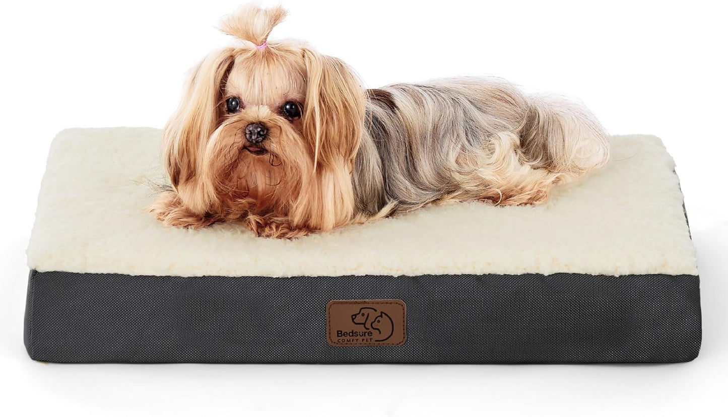 XL Dog Bed Large Sized Dog -Orthopedic Waterproof Extra Large Pet Beds with Removable Washable Cover, Egg Crate Foam Mat, Suitable for Pet up to 100 Lbs