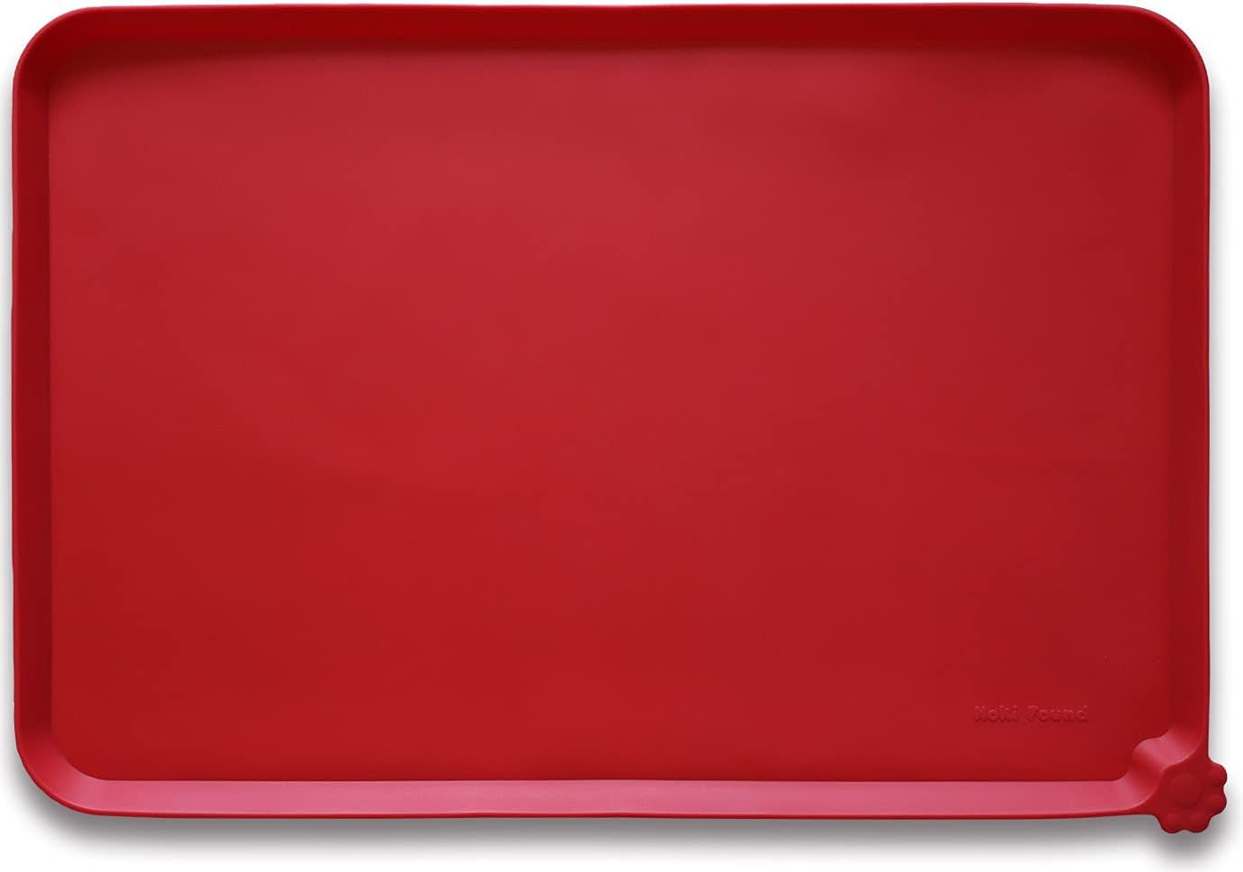 -Waterproof Pet Feeding Mats with High Lips - Multiple Size and Colors for Dogs, Cats & Others-G