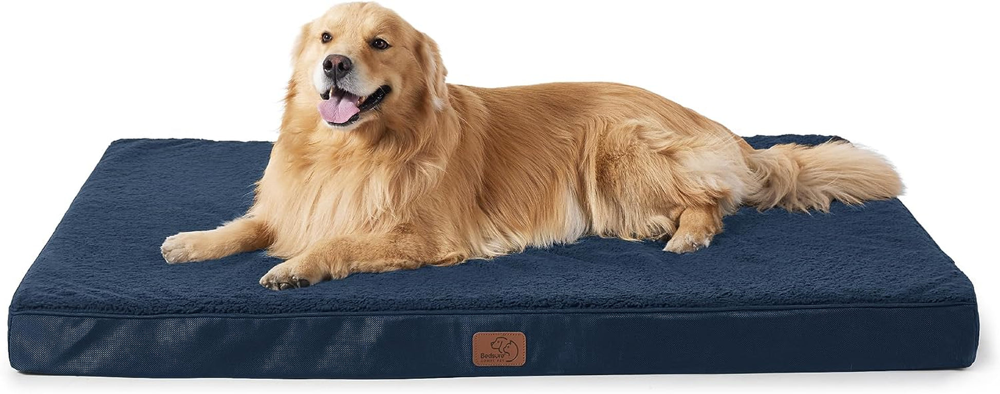 XL Dog Bed Large Sized Dog -Orthopedic Waterproof Extra Large Pet Beds with Removable Washable Cover, Egg Crate Foam Mat, Suitable for Pet up to 100 Lbs