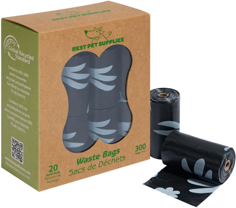 Dog Poop Bags (360 Bags) for Waste Refuse Cleanup, Doggy Roll Replacements for Outdoor Puppy Walking and Travel, Leak Proof and Tear Resistant, Thick Plastic - Turquoise
