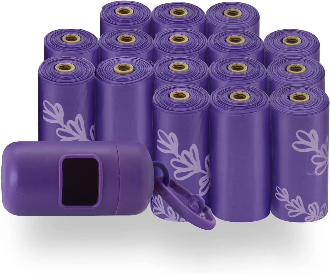 Dog Poop Bags (360 Bags) for Waste Refuse Cleanup, Doggy Roll Replacements for Outdoor Puppy Walking and Travel, Leak Proof and Tear Resistant, Thick Plastic - Turquoise