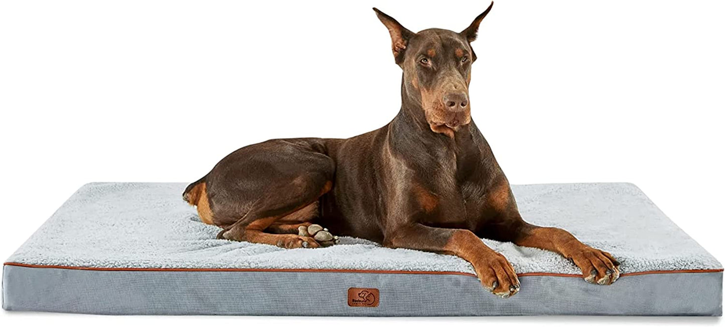XL Dog Bed Large Sized Dog -Orthopedic Waterproof Extra Large Pet Beds with Removable Washable Cover, Egg Crate Foam Mat, Suitable for Pet up to 100 Lbs