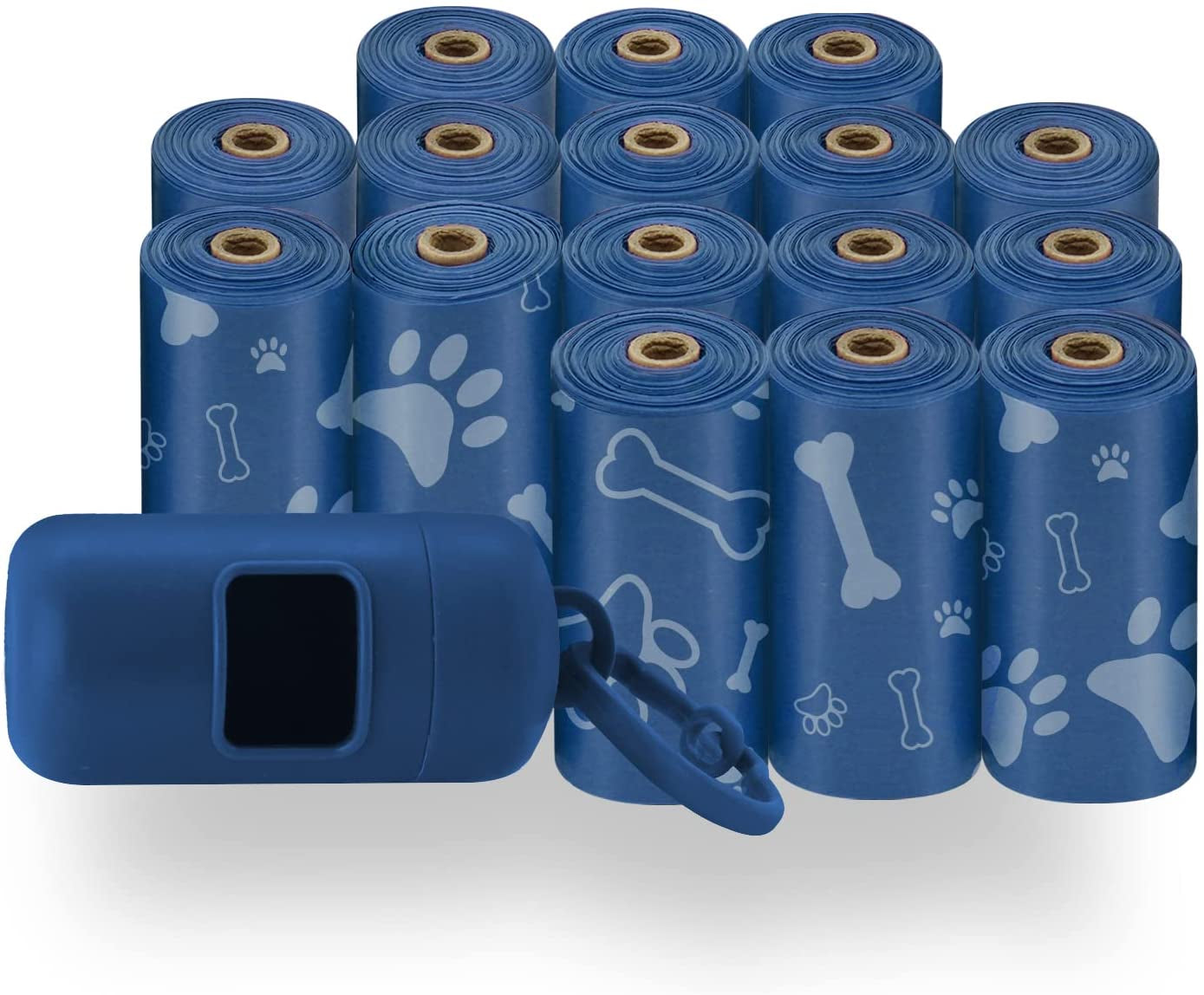 Dog Poop Bags (360 Bags) for Waste Refuse Cleanup, Doggy Roll Replacements for Outdoor Puppy Walking and Travel, Leak Proof and Tear Resistant, Thick Plastic - Turquoise