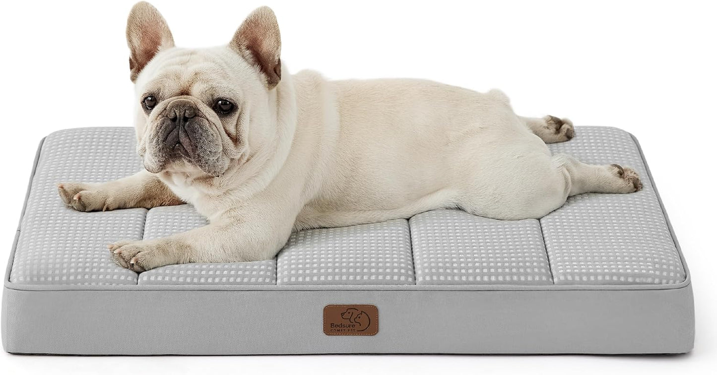 XL Dog Bed Large Sized Dog -Orthopedic Waterproof Extra Large Pet Beds with Removable Washable Cover, Egg Crate Foam Mat, Suitable for Pet up to 100 Lbs