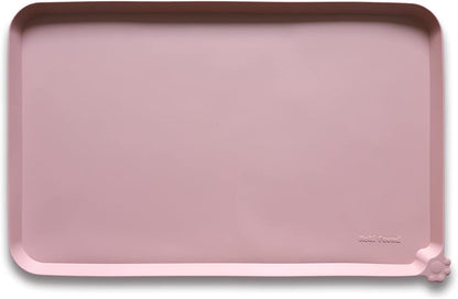 -Waterproof Pet Feeding Mats with High Lips - Multiple Size and Colors for Dogs, Cats & Others-G