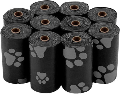 Dog Poop Bags (360 Bags) for Waste Refuse Cleanup, Doggy Roll Replacements for Outdoor Puppy Walking and Travel, Leak Proof and Tear Resistant, Thick Plastic - Turquoise