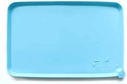 -Waterproof Pet Feeding Mats with High Lips - Multiple Size and Colors for Dogs, Cats & Others-G