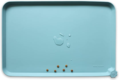 -Waterproof Pet Feeding Mats with High Lips - Multiple Size and Colors for Dogs, Cats & Others-G