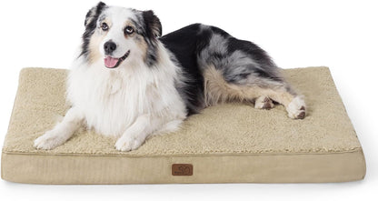 XL Dog Bed Large Sized Dog -Orthopedic Waterproof Extra Large Pet Beds with Removable Washable Cover, Egg Crate Foam Mat, Suitable for Pet up to 100 Lbs