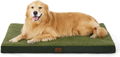 XL Dog Bed Large Sized Dog -Orthopedic Waterproof Extra Large Pet Beds with Removable Washable Cover, Egg Crate Foam Mat, Suitable for Pet up to 100 Lbs