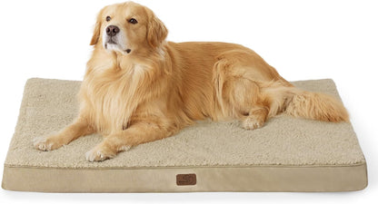 XL Dog Bed Large Sized Dog -Orthopedic Waterproof Extra Large Pet Beds with Removable Washable Cover, Egg Crate Foam Mat, Suitable for Pet up to 100 Lbs