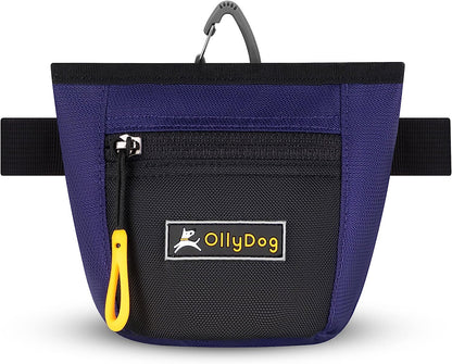 Goodie Treat Bag, Dog Treat Pouch, Waist Belt Clip for Hands-Free Training, Magnetic Closure, Dog Training and Behavior Aids, Three Ways to Wear (Raven S'25)