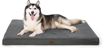 XL Dog Bed Large Sized Dog -Orthopedic Waterproof Extra Large Pet Beds with Removable Washable Cover, Egg Crate Foam Mat, Suitable for Pet up to 100 Lbs